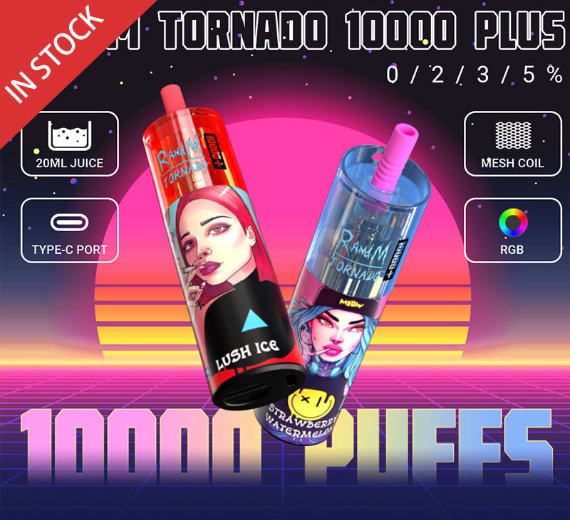 RandM 10000 Plus Disposable Vape 10000 Puffs 5% Nicotine 20ml All Flavor 1pc