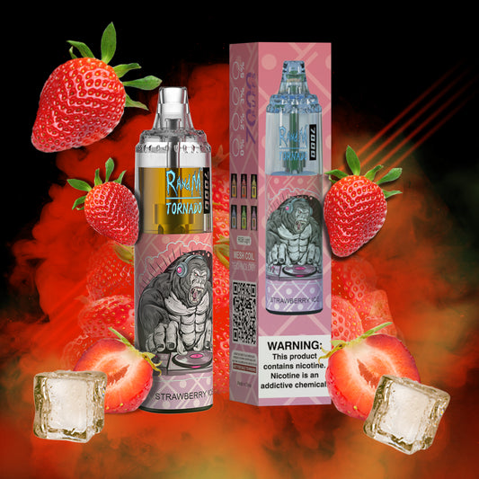 RandM 7000 Disposable Vape 7000 Puffs 5% Nicotine 14ml DEVICE STRAWBERRY ICE 1pc