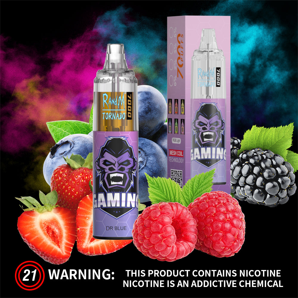 RandM 7000 Disposable Vape 7000 Puffs 5% Nicotine 14ml MR BLUE 1pc