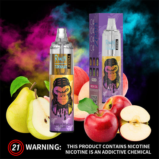 RandM 7000 Disposable Vape 7000 Puffs 5% Nicotine 14ml APPLE BERRY BLAST 1pc