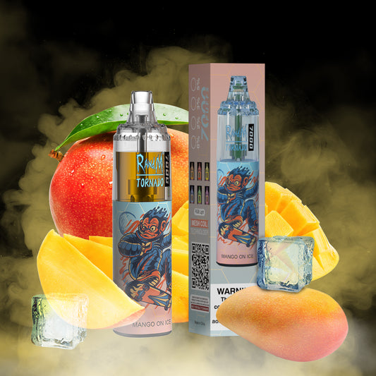 RandM 7000 Disposable Vape 7000 Puffs 5% Nicotine 14ml MANGO ON ICE 1pc