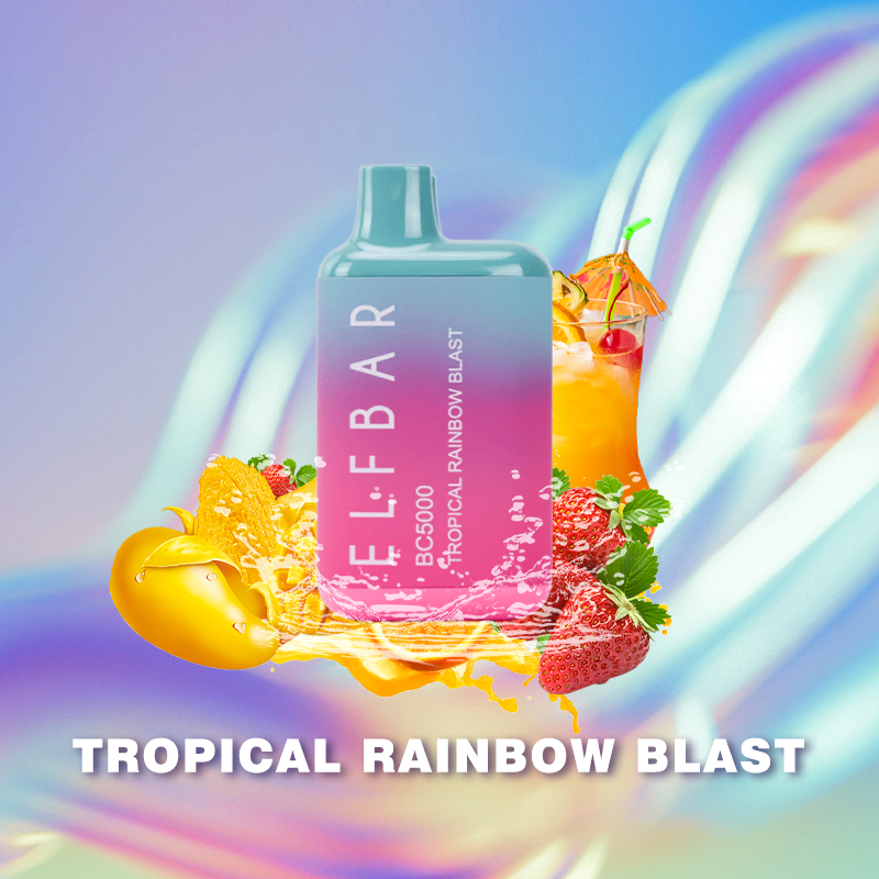 Elf Bar BC5000 Disposable Vape - 5000 Puffs Tropical Rainbow Blast