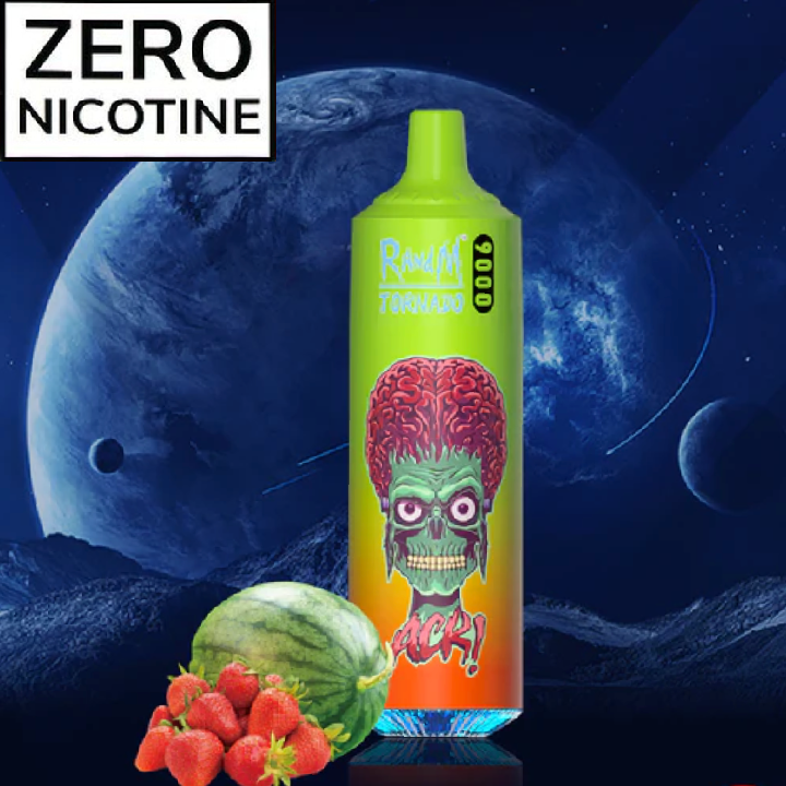 0% Nicotine RandM 9000 Disposable Vape 9000 Puffs 18ml Strawberry Watermelon 1pc